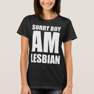 Camiseta Desculpe menino sou lésbica