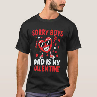 Camiseta Desculpe Meninos Papai É Meu Namorado Menina Bebê 