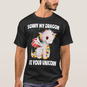 Camiseta Desculpe, Meu Dragão Comeu Seu Dragão Simples