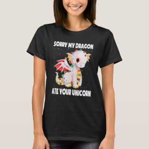 Camiseta Desculpe, Meu Dragão Comeu Seu Dragão Simples