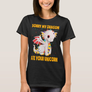 Camiseta Desculpe, Meu Dragão Comeu Seu Dragão Simples
