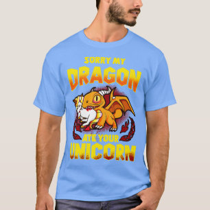 Camiseta Desculpe Meu Dragão Comeu Seu Unicórnio