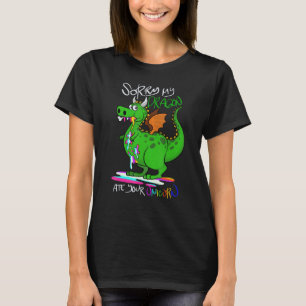 Camiseta desculpe, meu dragão comeu seu unicórnio unicórnio