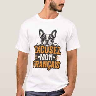 Camiseta Desculpe Meu Francês Bulldog Francês Vintage