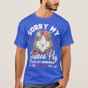 Camiseta Desculpe, Meu Porco da Guiné comeu meu Estudante d