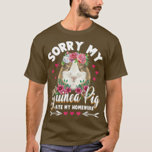 Camiseta Desculpe, Meu Porco Da Guiné Comeu Meus Filhos De 