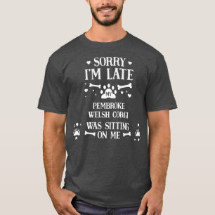 Camiseta Desculpe, Meu Prato De Corgi Estava Sentado Em Mim