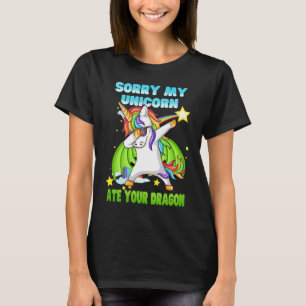 Camiseta Desculpe, Meu Unicórnio Comeu Seu Dagon