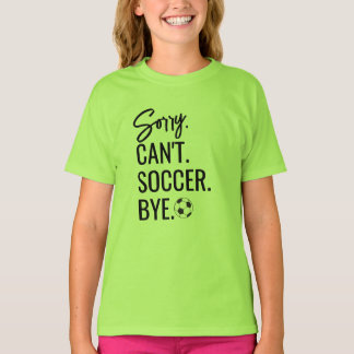 Camiseta Desculpe Não Consigo Futebol Bye Personalizar Nome