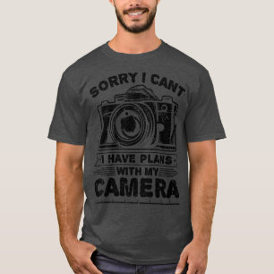 Camiseta Desculpe, Não Consigo Uma Câmera Engraçada