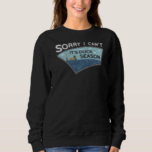 Camiseta Desculpe, não é Duck Season Duck Caçando Engraçado