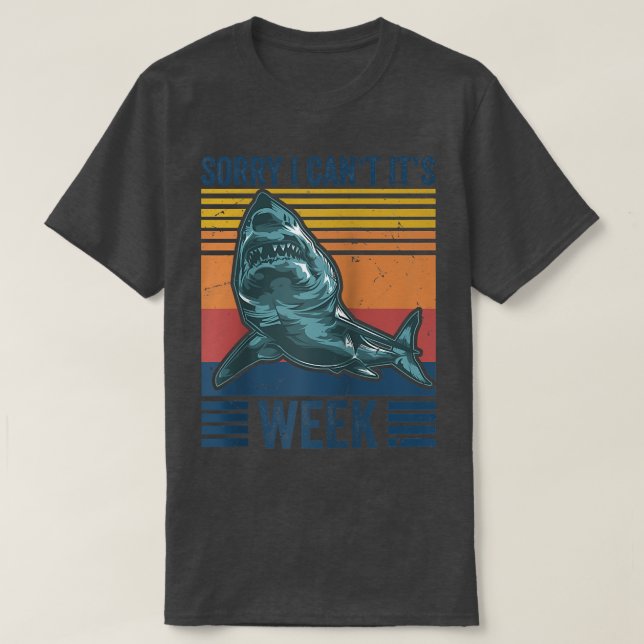 Camiseta Desculpe, não é Semana Engraçado Vint (Frente do Design)