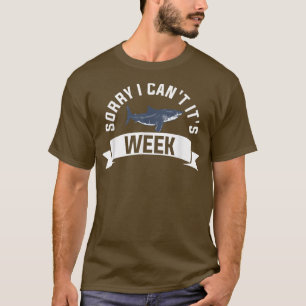 Camiseta Desculpe, não é semana para um trevo de tubarão