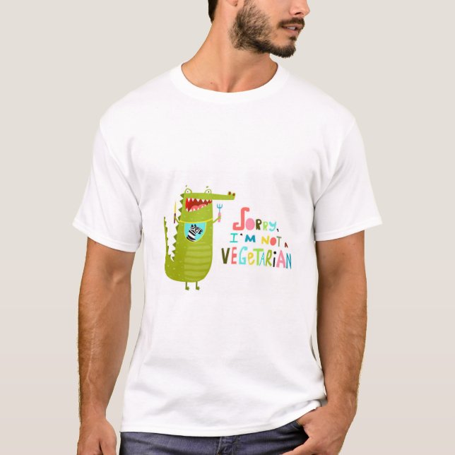 Camiseta Desculpe Não É Vegetariano (Frente)