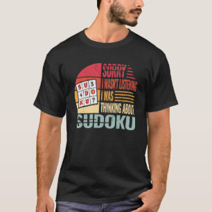 Camiseta Desculpe, não era Sudoku vintage mulheres Crosswor