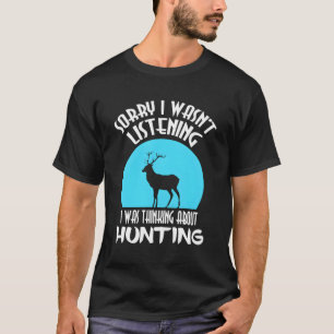 Camiseta Desculpe Não Estar Ouvindo Que Estava Pensando Sob
