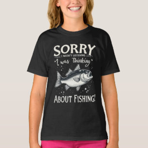 Camiseta Desculpe, não estava escutando que estava pensando