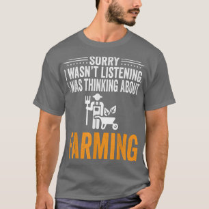 Camiseta Desculpe, não estava ouvindo, estava pensando em c