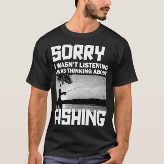 Camiseta Desculpe, não estava ouvindo, estava pensando em F