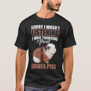 Camiseta Desculpe, não estava ouvindo falar sobre o porco d