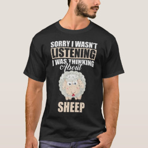 Camiseta Desculpe, não estava ouvindo falar sobre ovelhas
