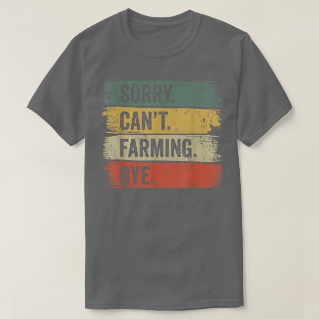 Camiseta Desculpe não poder cultivar o camundongo (Frente do Design)