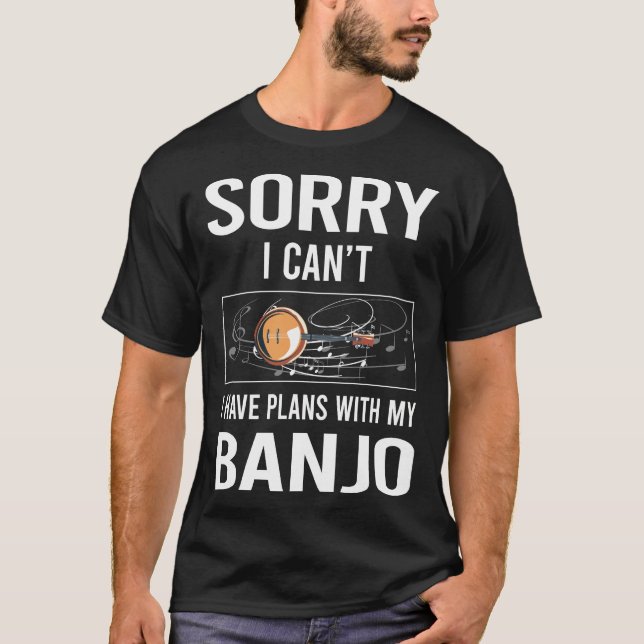Camiseta Desculpe, Não Posso Banjo (Frente)