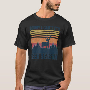 Camiseta Desculpe, não posso, é Deer Season Vintage Deer Hu