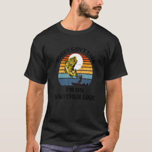 Camiseta Desculpe Não Posso Falar Estou Em Outra Linha Fi
