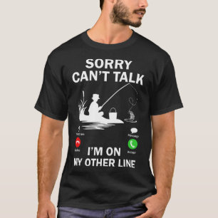 Camiseta Desculpe Não Posso Falar Estou Na Minha Outra Linh