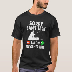 Camiseta Desculpe, não posso falar que estou na minha outra