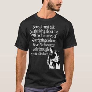 Camiseta Desculpe, Não Posso Falar Sobre O Perfo De 1997