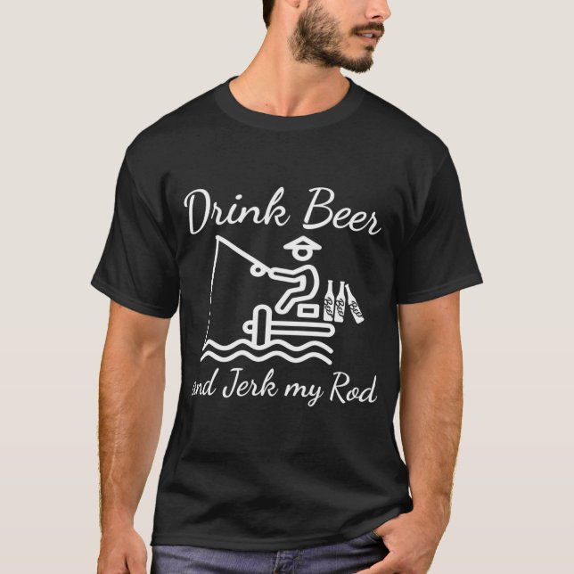 Camiseta Desculpe. Não posso. Pesca. Tchau. arco-íris (Frente)