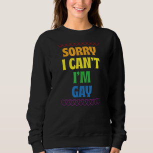 Camiseta Desculpe, não posso ser Gay Lgbtq Orgulho gay esté