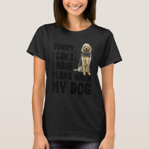 Camiseta Desculpe, Não Posso Ter Planos Com Meu Cão De Otte