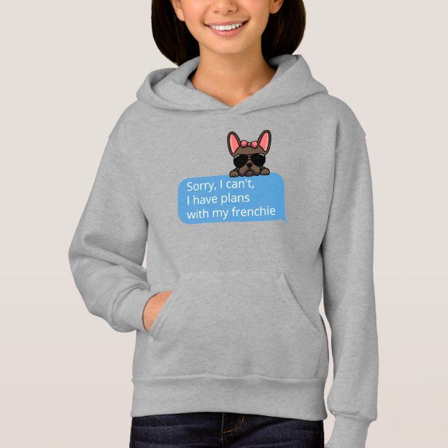 Camiseta Desculpe, não posso ter planos com meu francês (Frente)