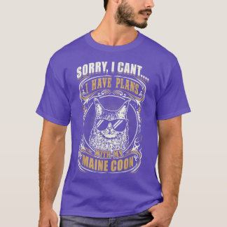 Camiseta Desculpe, não posso ter planos com meu gato de mar