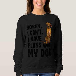 Camiseta Desculpe, Não Posso Ter Planos Com Meu Ridgeb Rhod