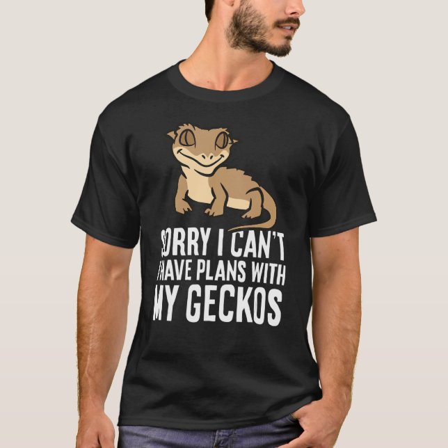 Camiseta Desculpe, não posso ter planos com meus lagartos (Frente)