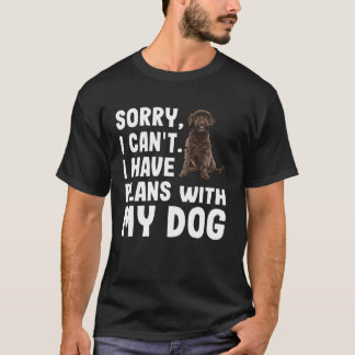 Camiseta Desculpe, Não Posso Ter Planos Com Minha Água Port