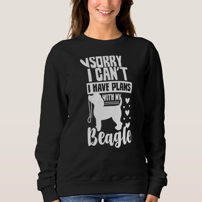 Camiseta Desculpe, não posso ter planos com minha Beagle Be (Frente)