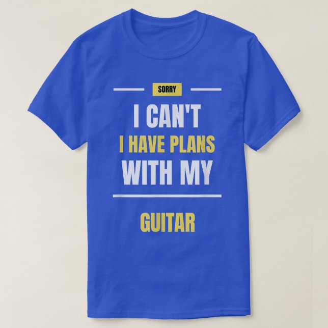 Camiseta Desculpe, Não Posso Ter Planos Com Minha Diversão  (Frente do Design)