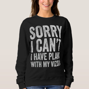 Camiseta Desculpe, não posso ter planos com o meu Vizsla