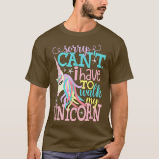 Camiseta Desculpe, não posso ter que andar na diversão do m