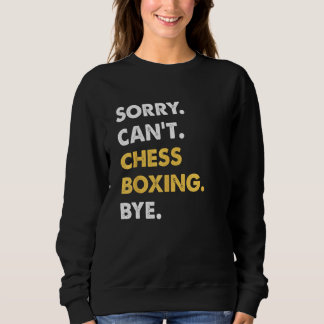 Camiseta Desculpe, não posso xadrez-boxing, chess-boxing en