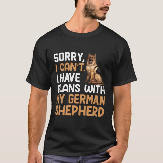 Camiseta Desculpe Não Ter Planos Com Meu Pastor Ger (Frente)