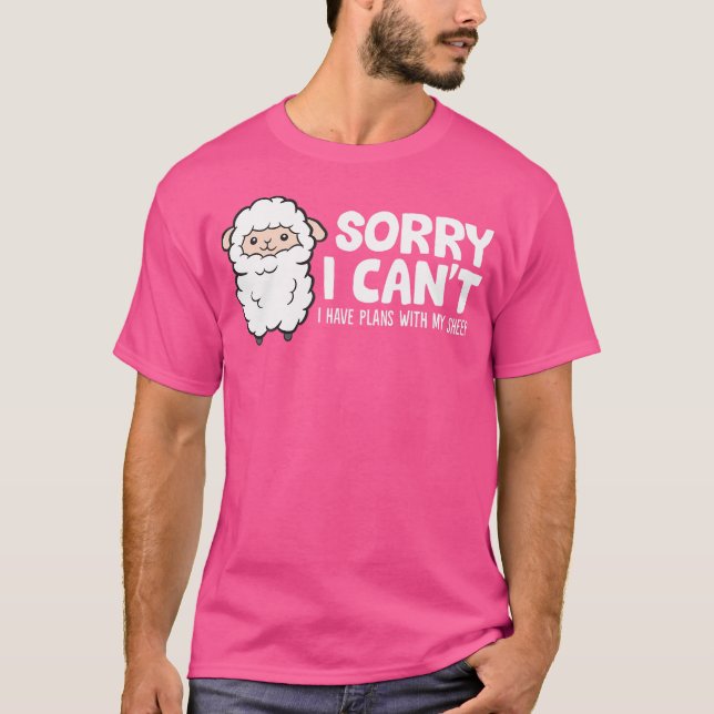 Camiseta Desculpe Não Ter Planos Com Minha Ovelha (Frente)
