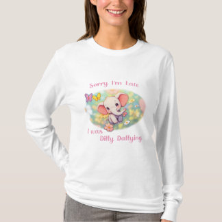 Camiseta Desculpe o atraso