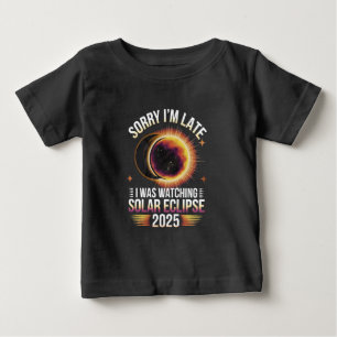 Camiseta Desculpe o atraso, estava assistindo eclipse solar