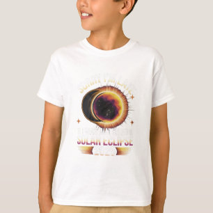 Camiseta Desculpe o atraso, estava assistindo eclipse solar